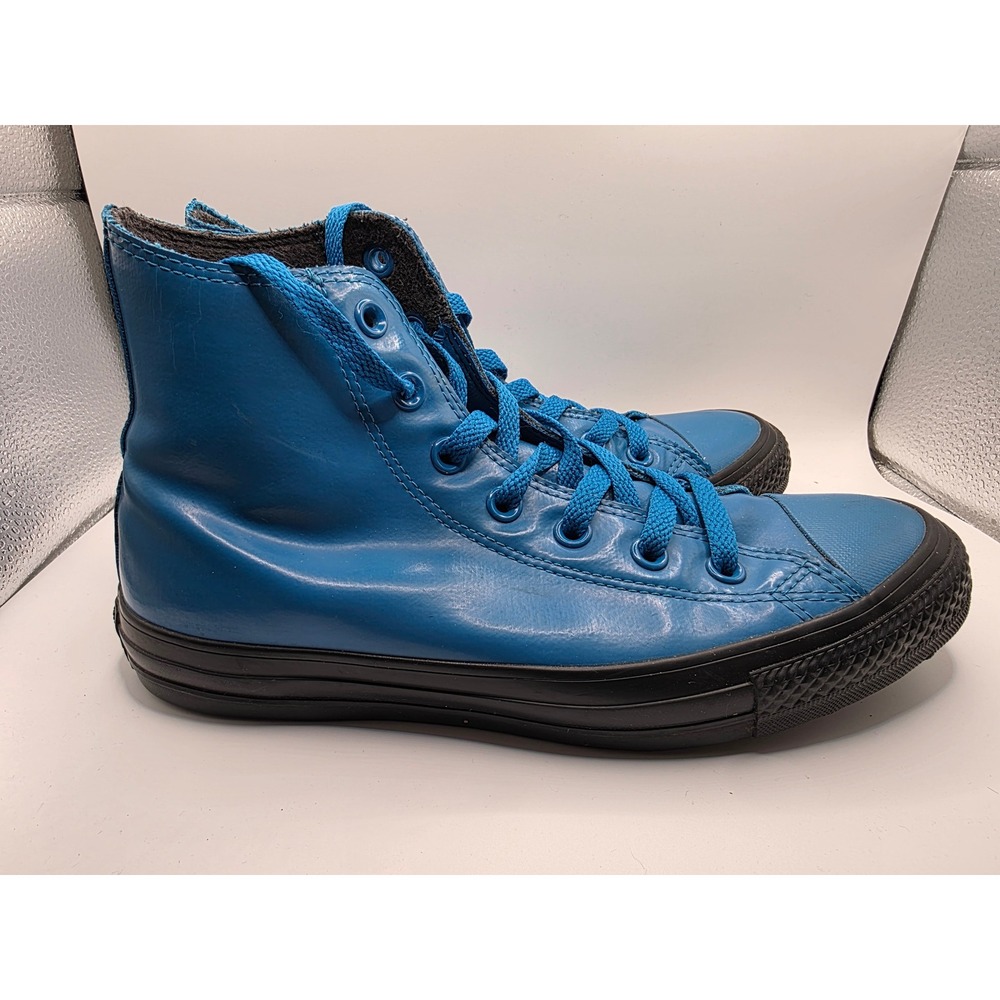 Converse Chuck Taylor AllStar Rubber High Top Blue Black 149460C Mens 6 Womens 8 - Picture 7 of 9
